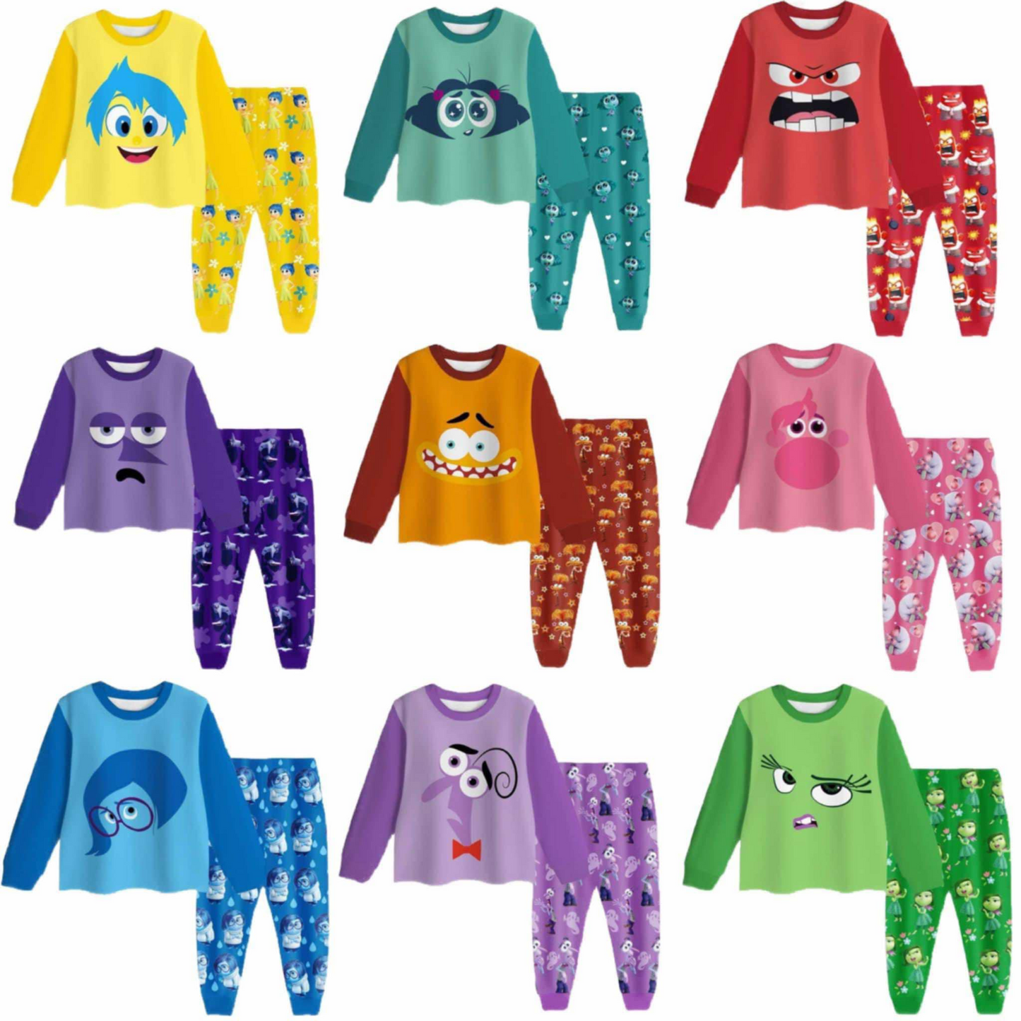 GLP2245 preorder 2024 Emotions Shirt and Pants Disgust Anger Envy Cosplay Costumes Joy Ennui Sadness boy outfit 202411 preorder(复制)