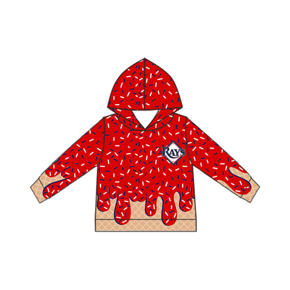 RAYS MOQ:3 KIDS CUSTOM hoodie pockets splatter ice cream drip BOY clothes