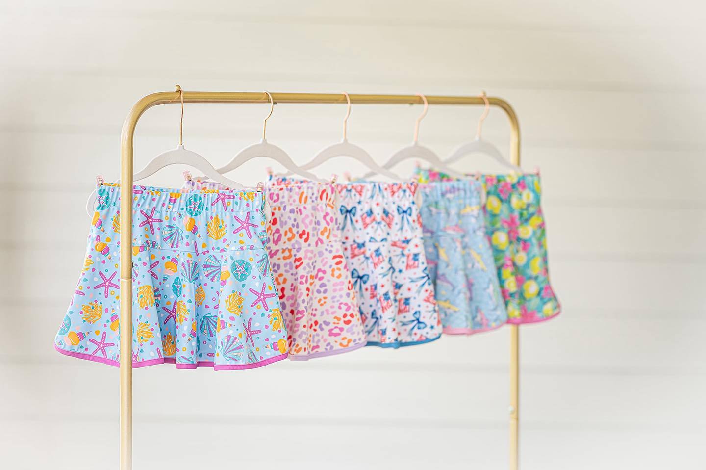 GLK0098 4th July bow girl kids shorts skirt 202505 preorder