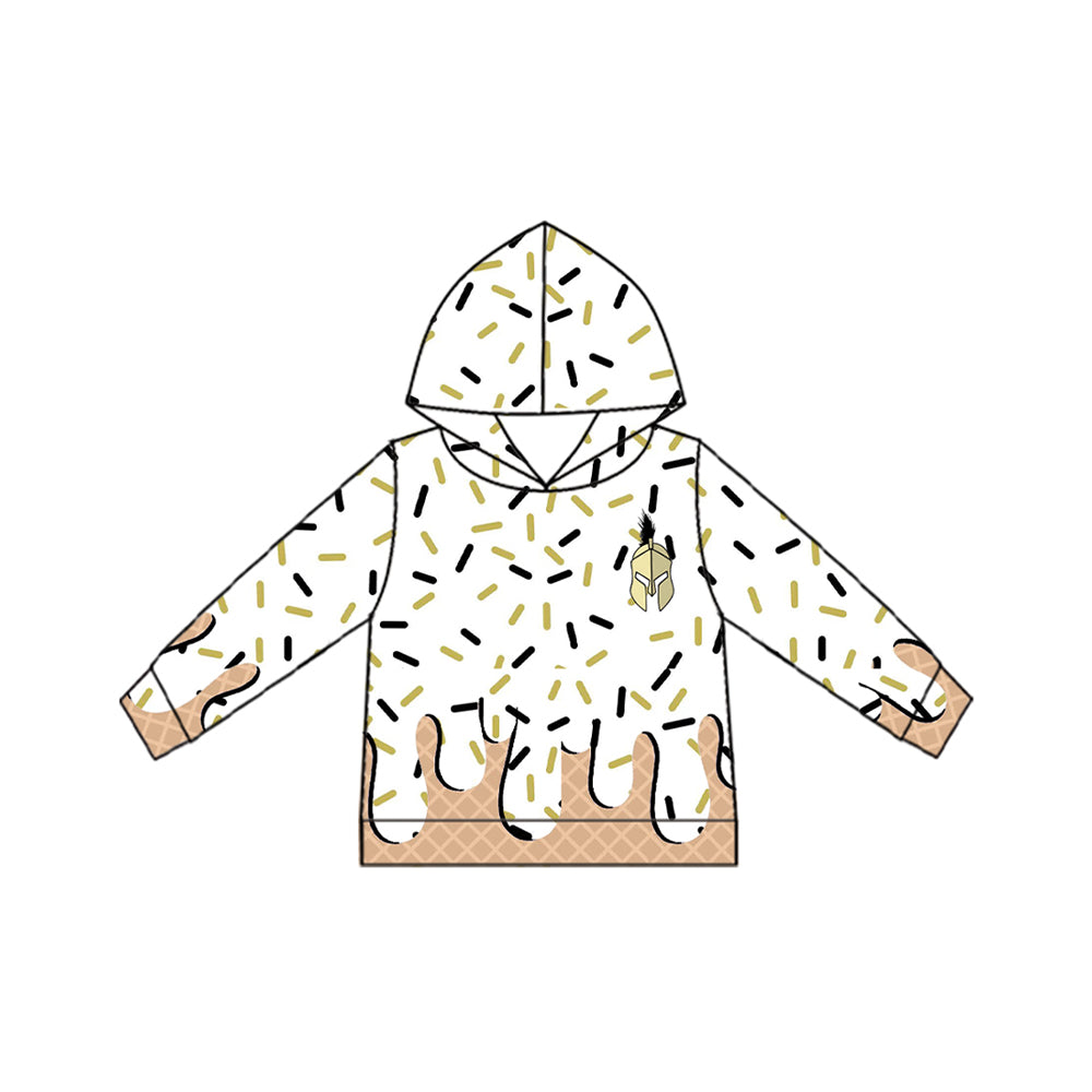 SPARTA MOQ:3 KIDS CUSTOM hoodie pockets splatter ice cream drip BOY clothes