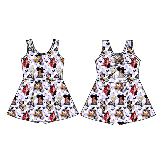 MOQ5 Custom princess Ailce witch Halloween Yoga girl dress 2025