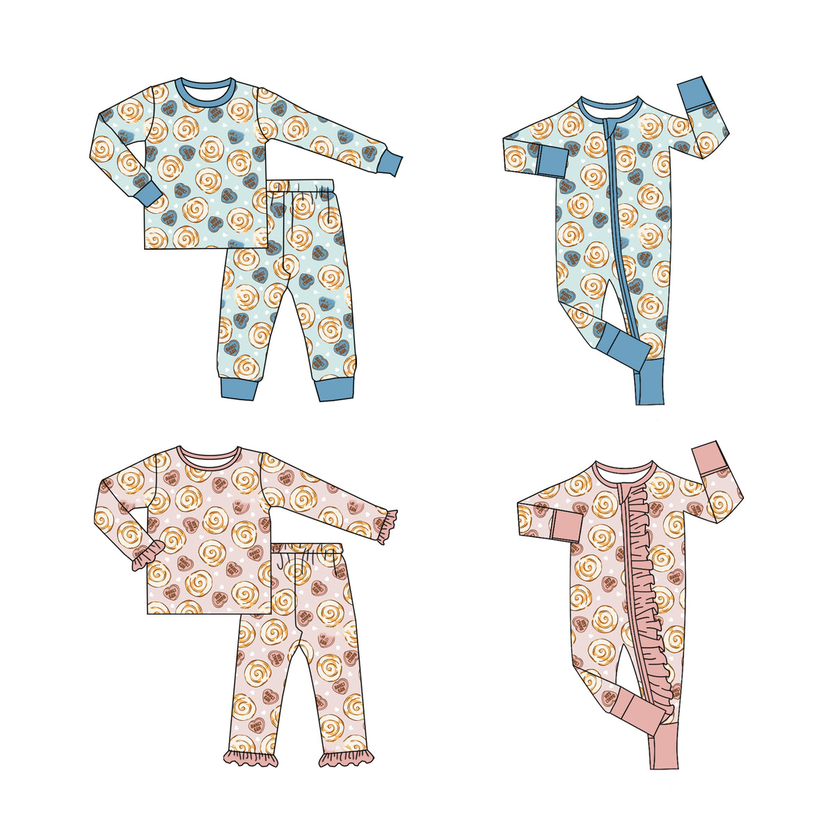 Preorder (moq 5) LR3403 Baby Girl Clothes Floral Camo Mixed Print Long Sleeve Zipper Footed Jumpsuit