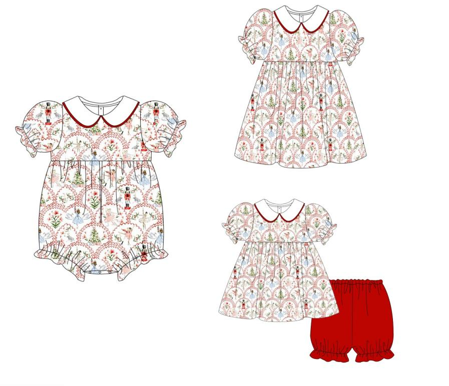 GSD1354 Christmas girl dress preorder 202405