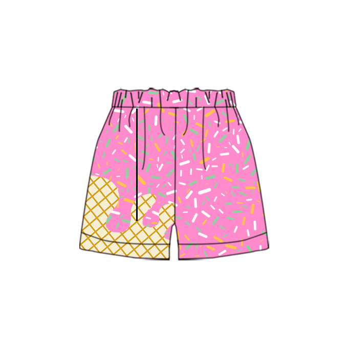 hot pink yellow MOQ3 logo CUSTOM KIDS shorts 202503