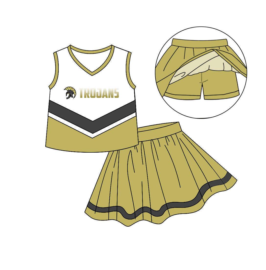 HS CUSTOM football MOQ3 kids outfit Skirt