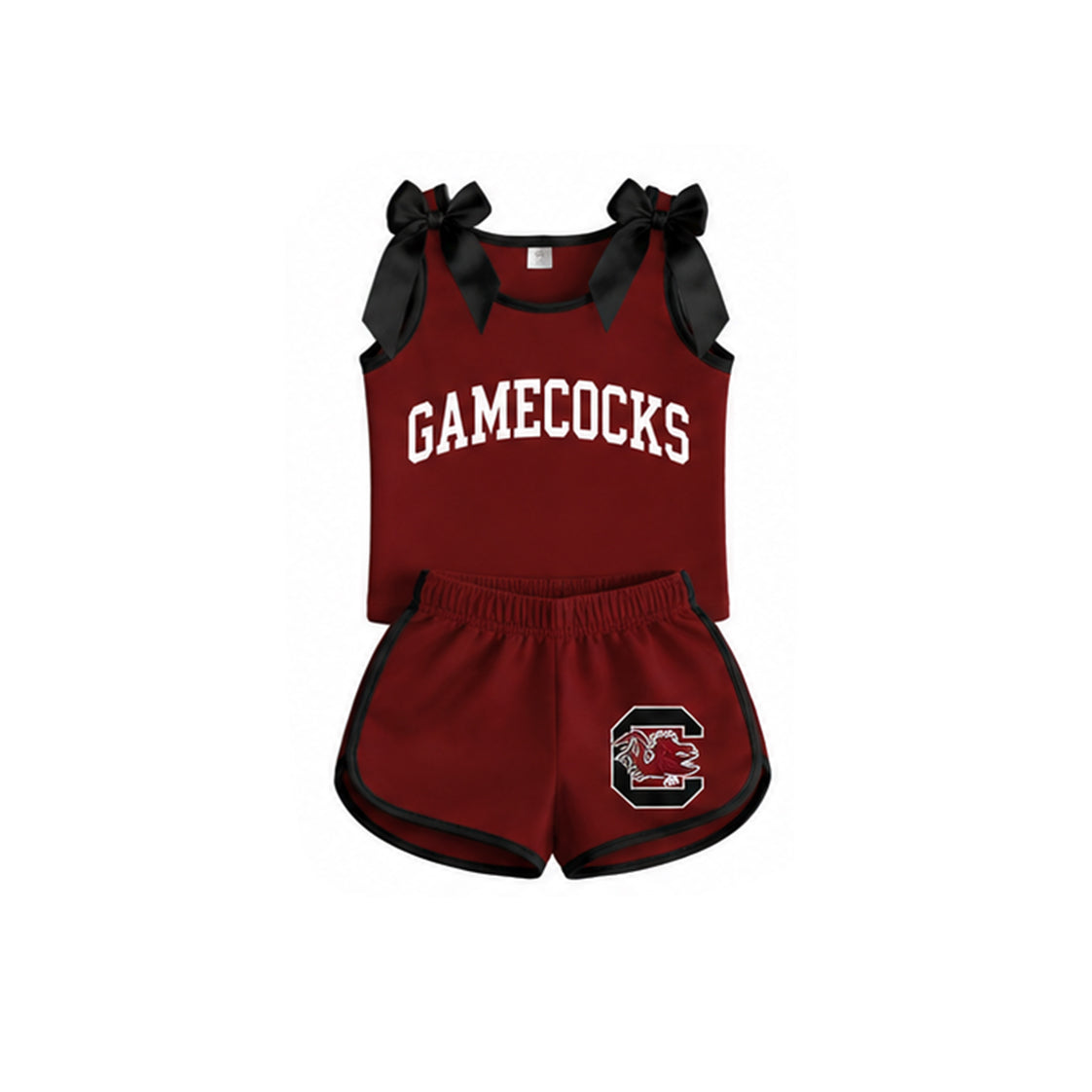 NO MOQ T Gamecocks cotton vinyl sports girl outfit skirt 202607 preorder