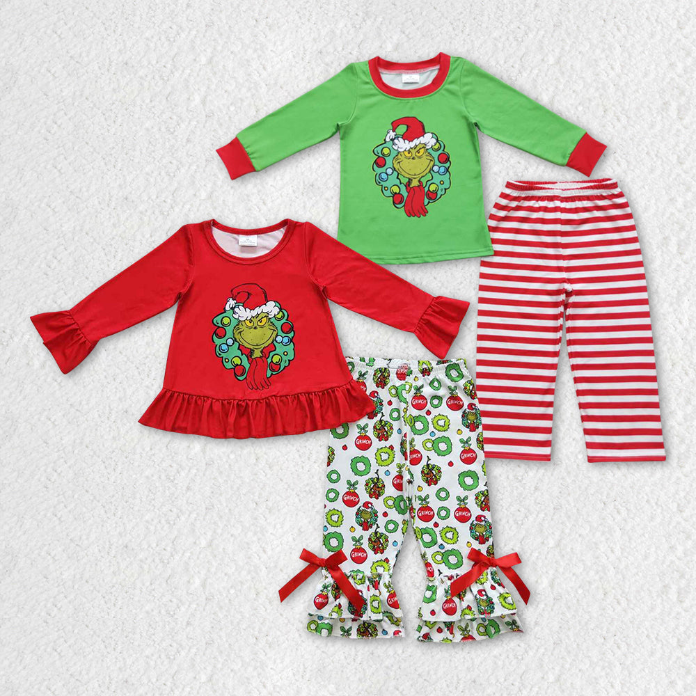 LR0578 long sleeve Christmas grin girl romper 20231018 RTS