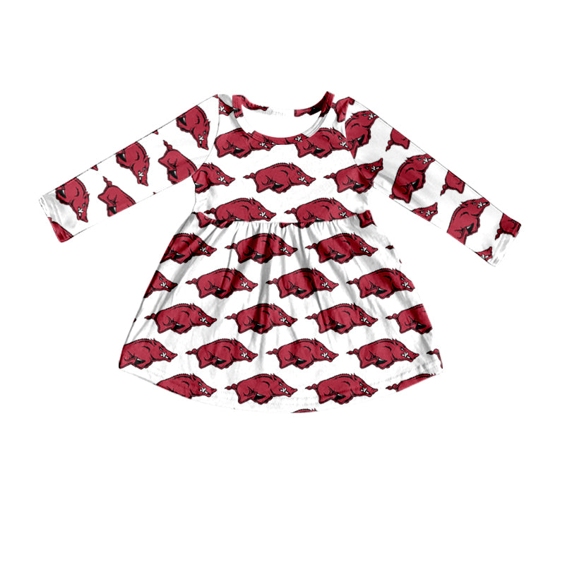 Arkansas razorback CUSTOM MOQ3 girl dress