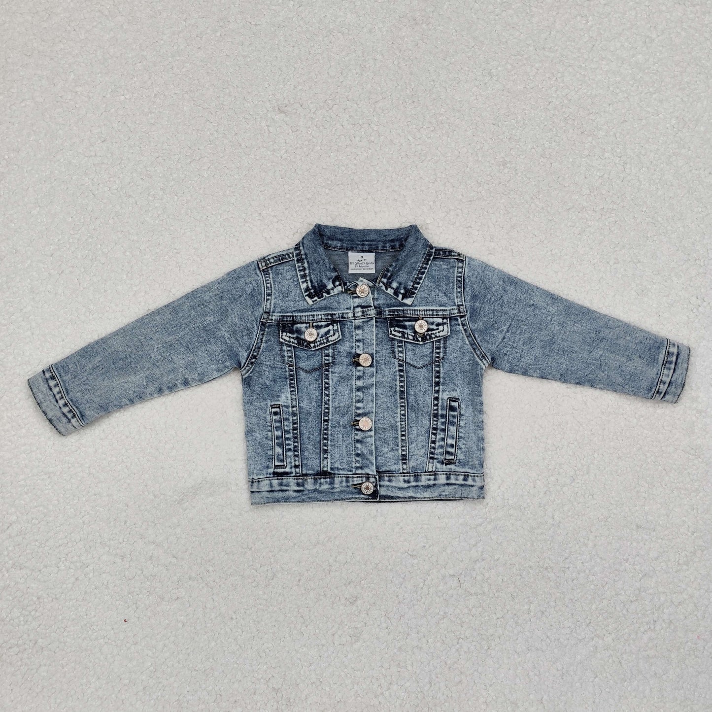 6A5-14 Button Denim blue Jacket RTS Free shipping order $100+
