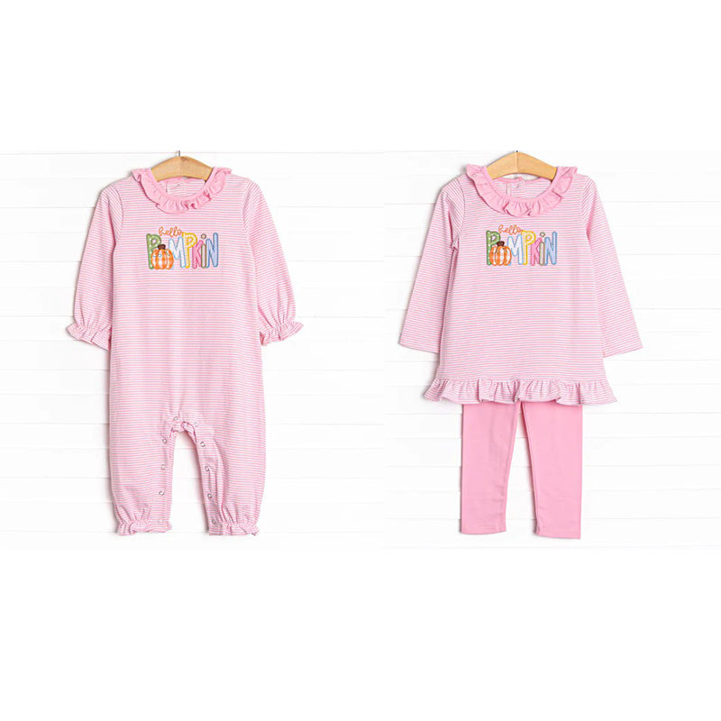 GLP2772 embroidery pumpkin girl outfit preorder 202409 RTS sibling