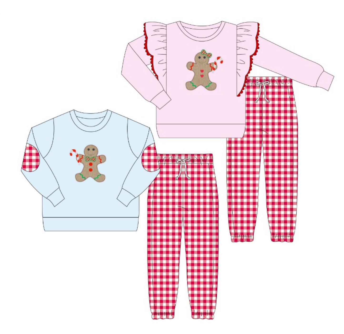 BLP1101 Christmas gingerbread boy outfit 202506 preorder