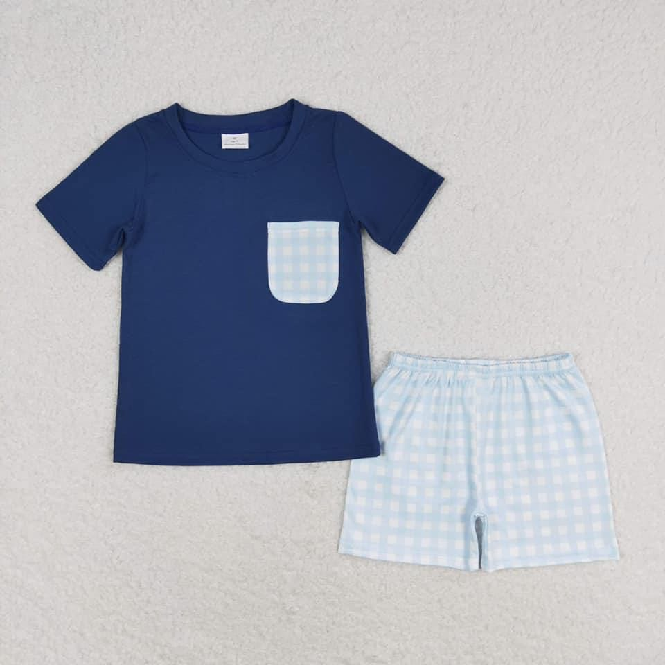 BSSO0992 RTS blue shorts summer boy outfit 202406