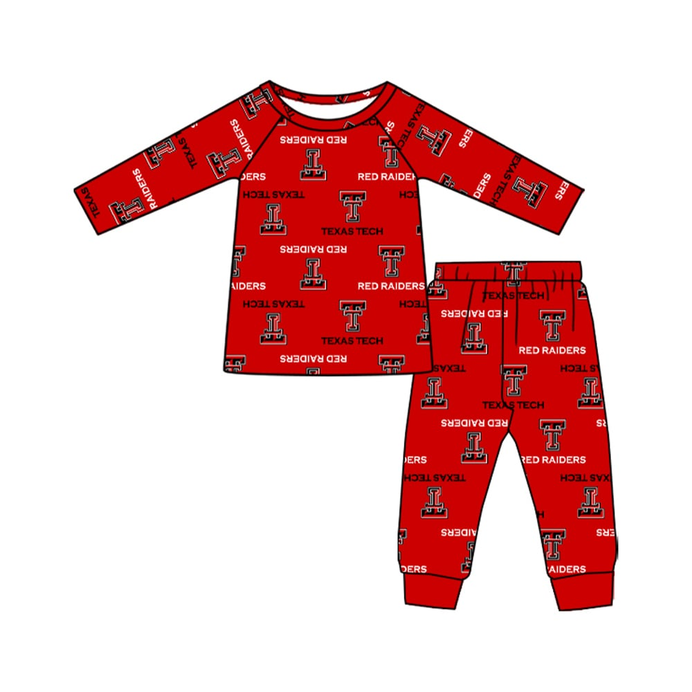 TEXAS TECH CUSTOM MOQ3 football team BOY romper