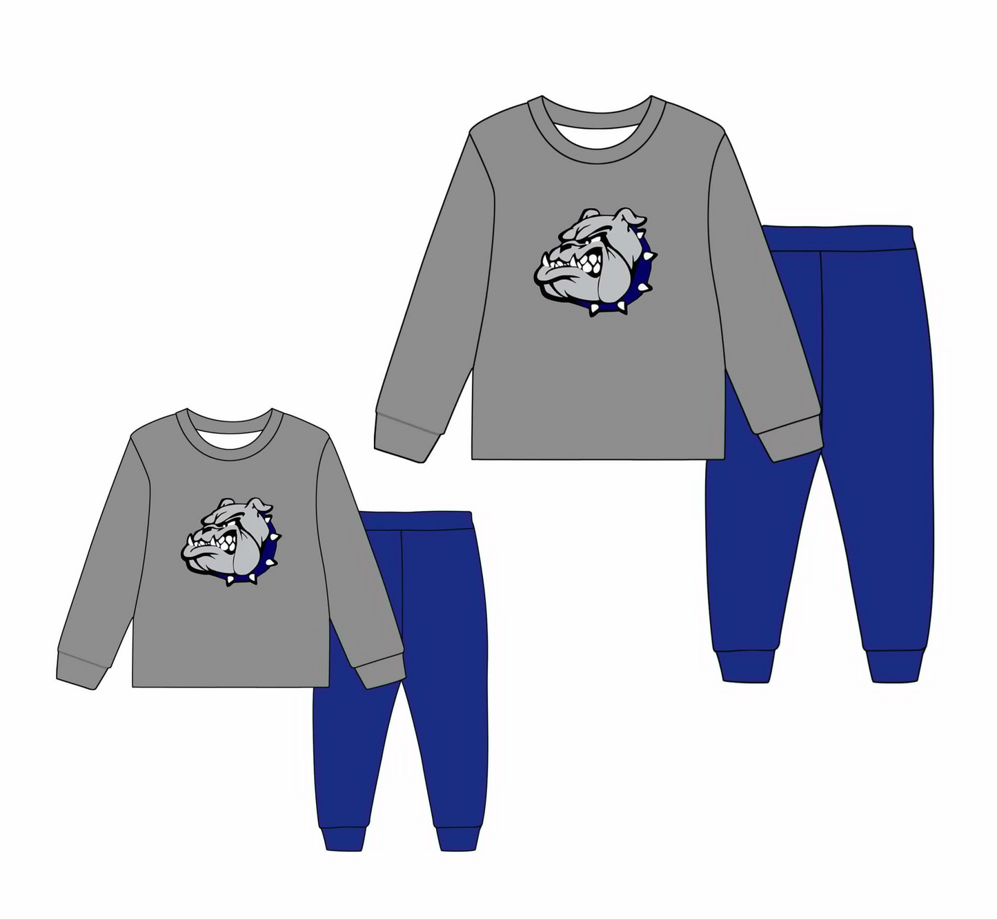 Bulldogs CUSTOM MOQ3 boy OUTFIT
