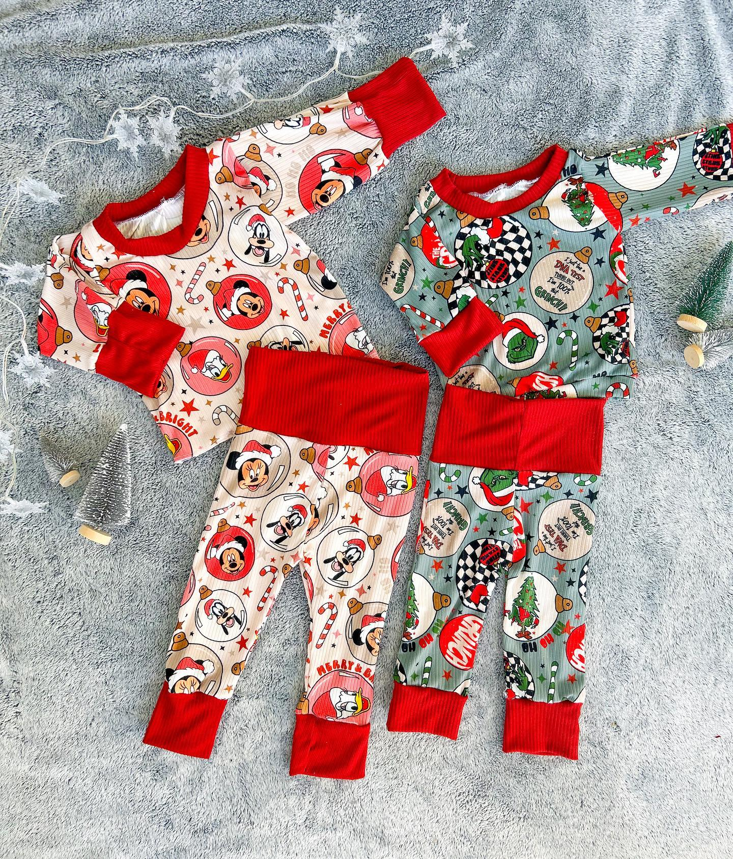 Christmas mouse sibling BLP0573 pajamas boy outfit preorder 202406
