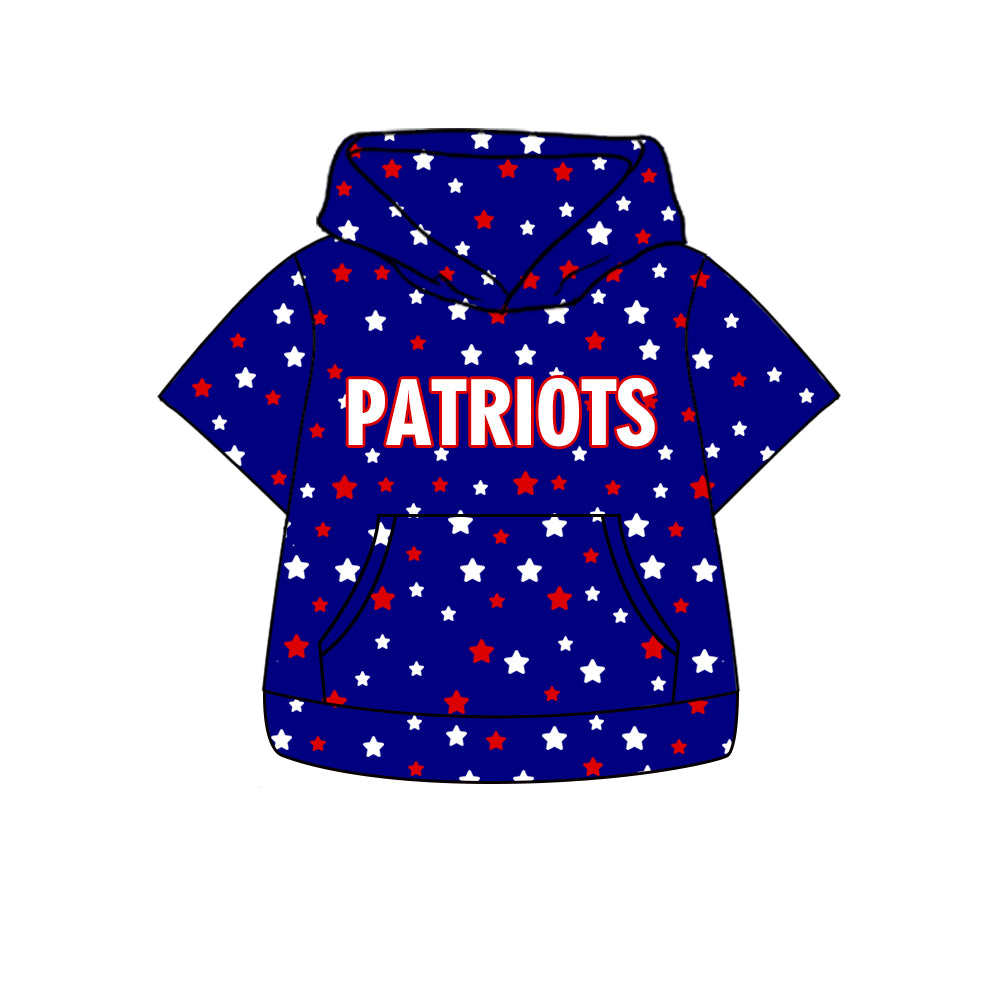 CUSTOM PATRIOTS hoodie pockets boy clothes MOQ5-