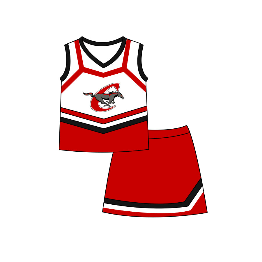 Chisum Mustangs C horse MOQ5 football MOQ3 kids outfit Skirt