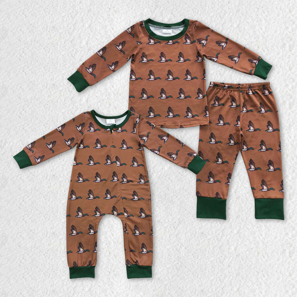 BLP0265 western hunting duck long sleeve girl outfit pajamas RTS 20230814