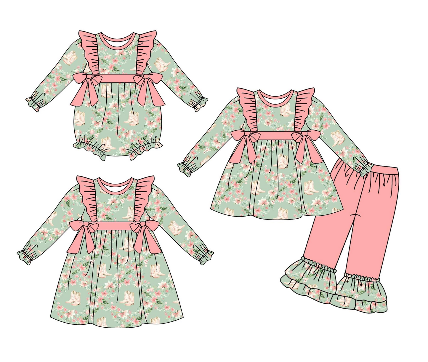 GLD0566 flower girl dress preorder 202405)