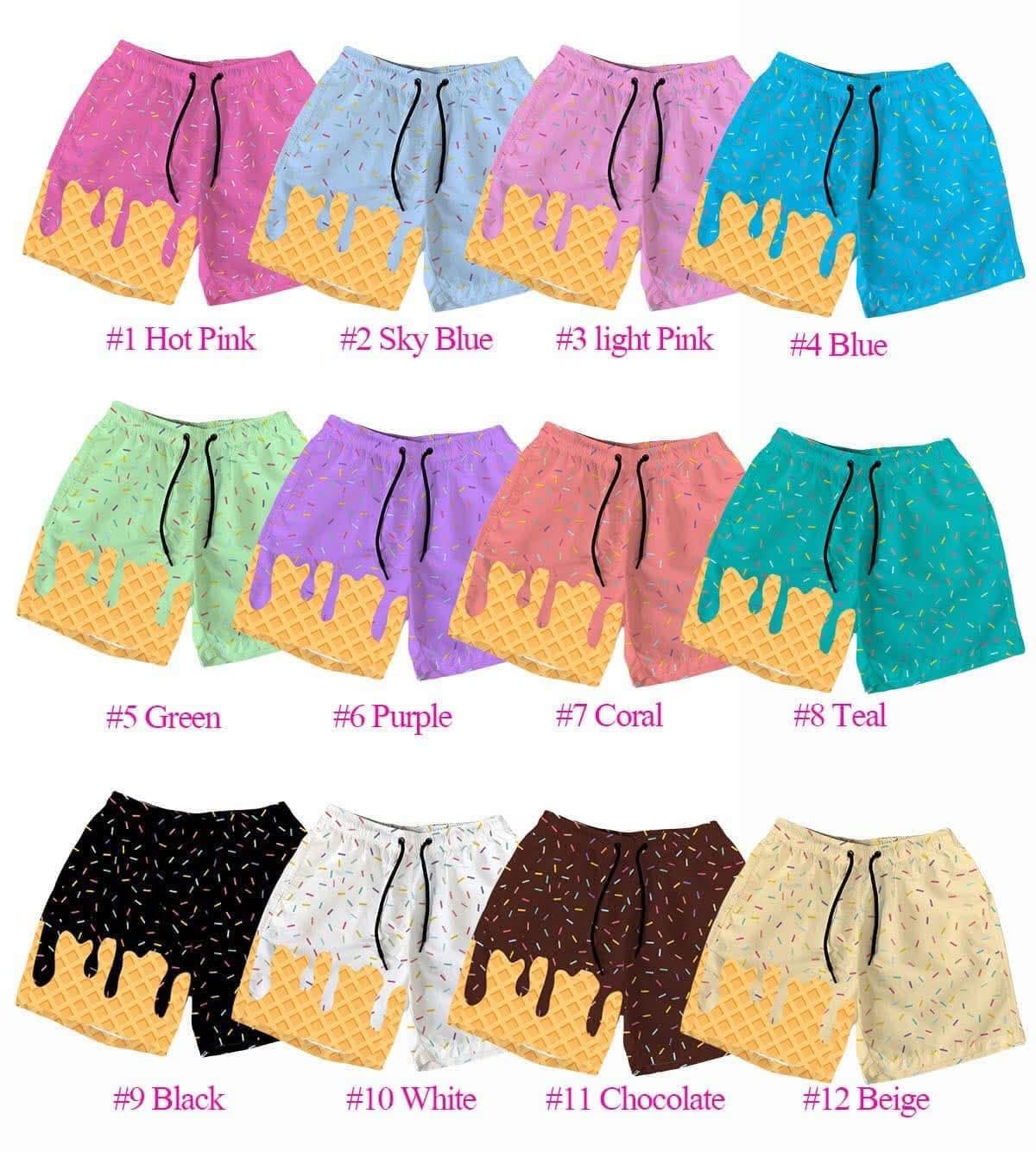 hot pink yellow MOQ3 logo CUSTOM KIDS shorts 202503