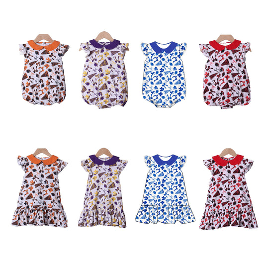 SR3195 orange  Cheer romper girl summer romper 202507 preorder