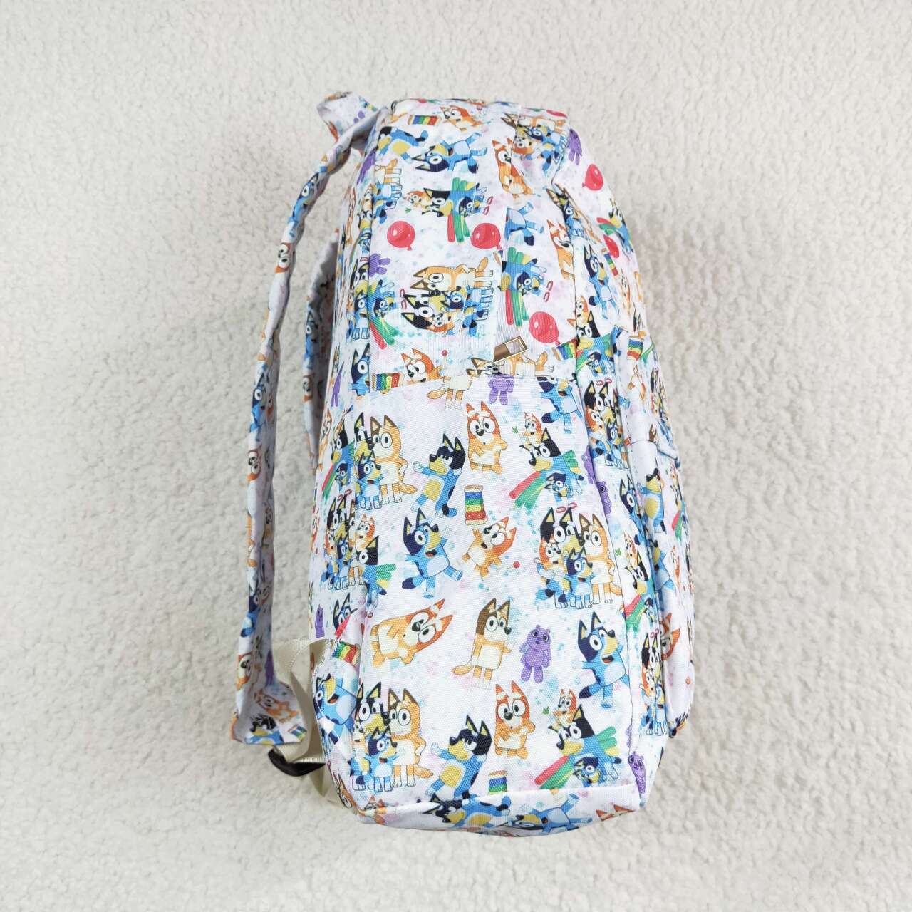 BA0054 cartoon blue dog backpack bag 20230503  10*13.9*4 inches