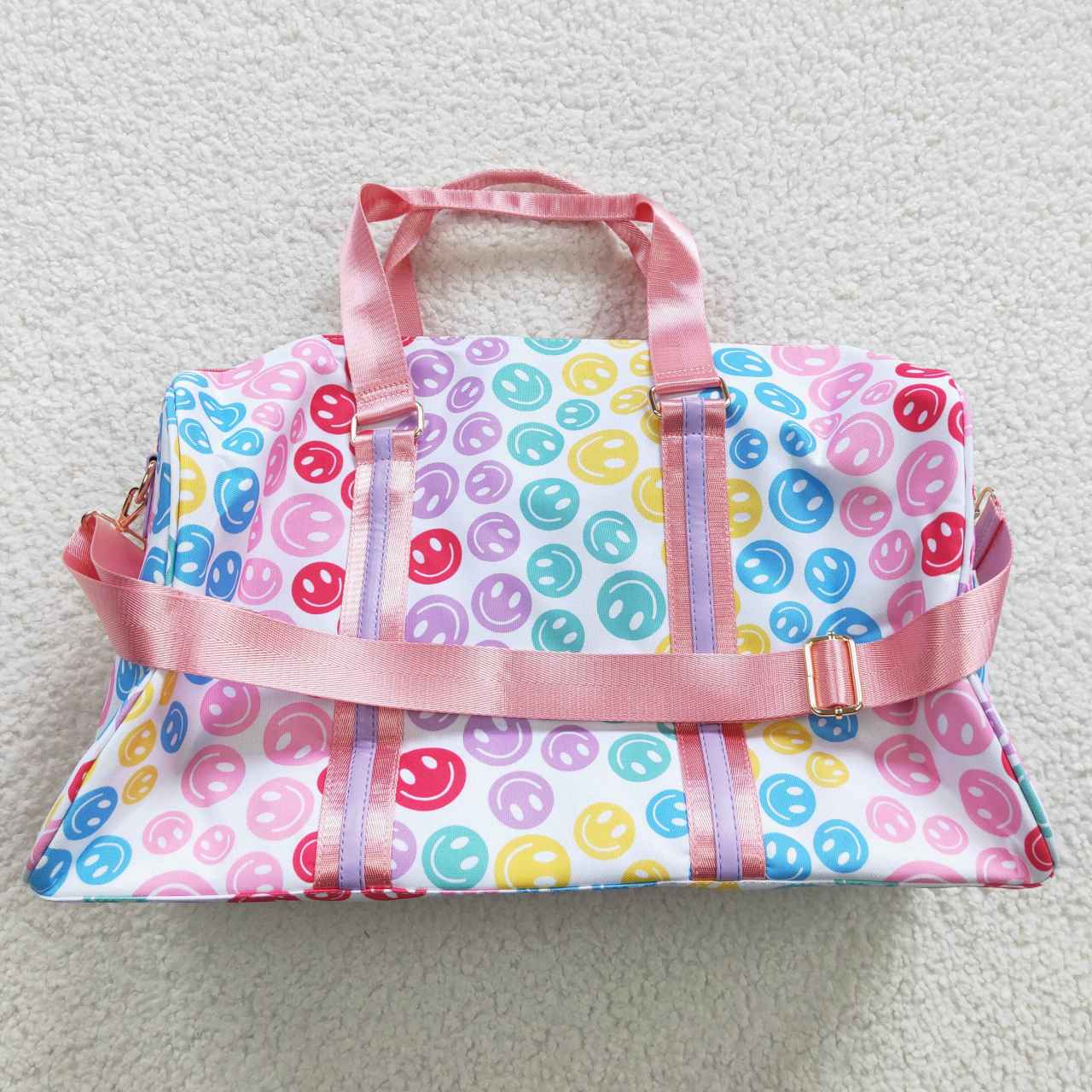 BA0068 western smile face bag RTS 8.27*20*11.02inches  202505 RTS( Free shipping order $100+