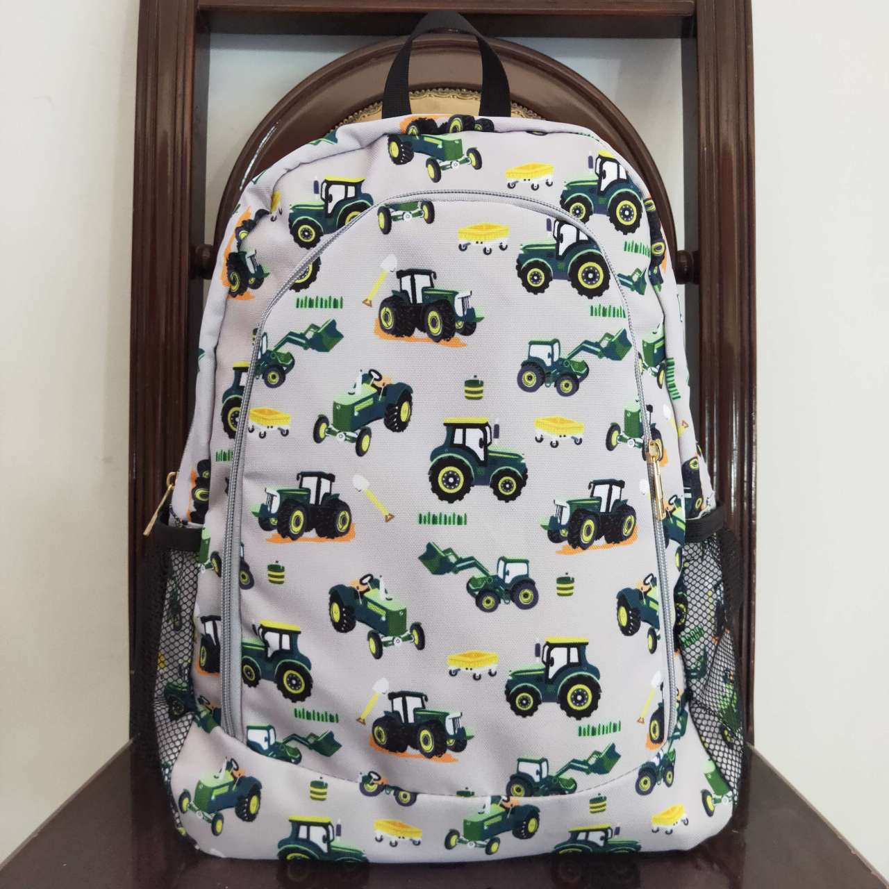 BA0085 RTS 10*13.9*4 inches western tractor backpack bag  Free shipping order $100+