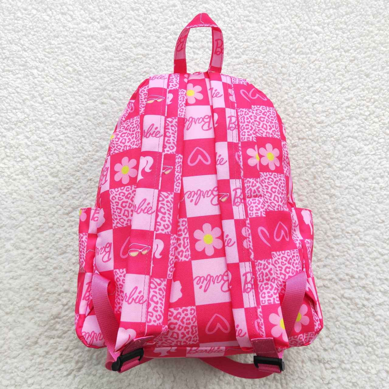 BA0113 western barbie hot pink girl cartoon backpack bag 10*13.9*4 inches 20230804 RTS