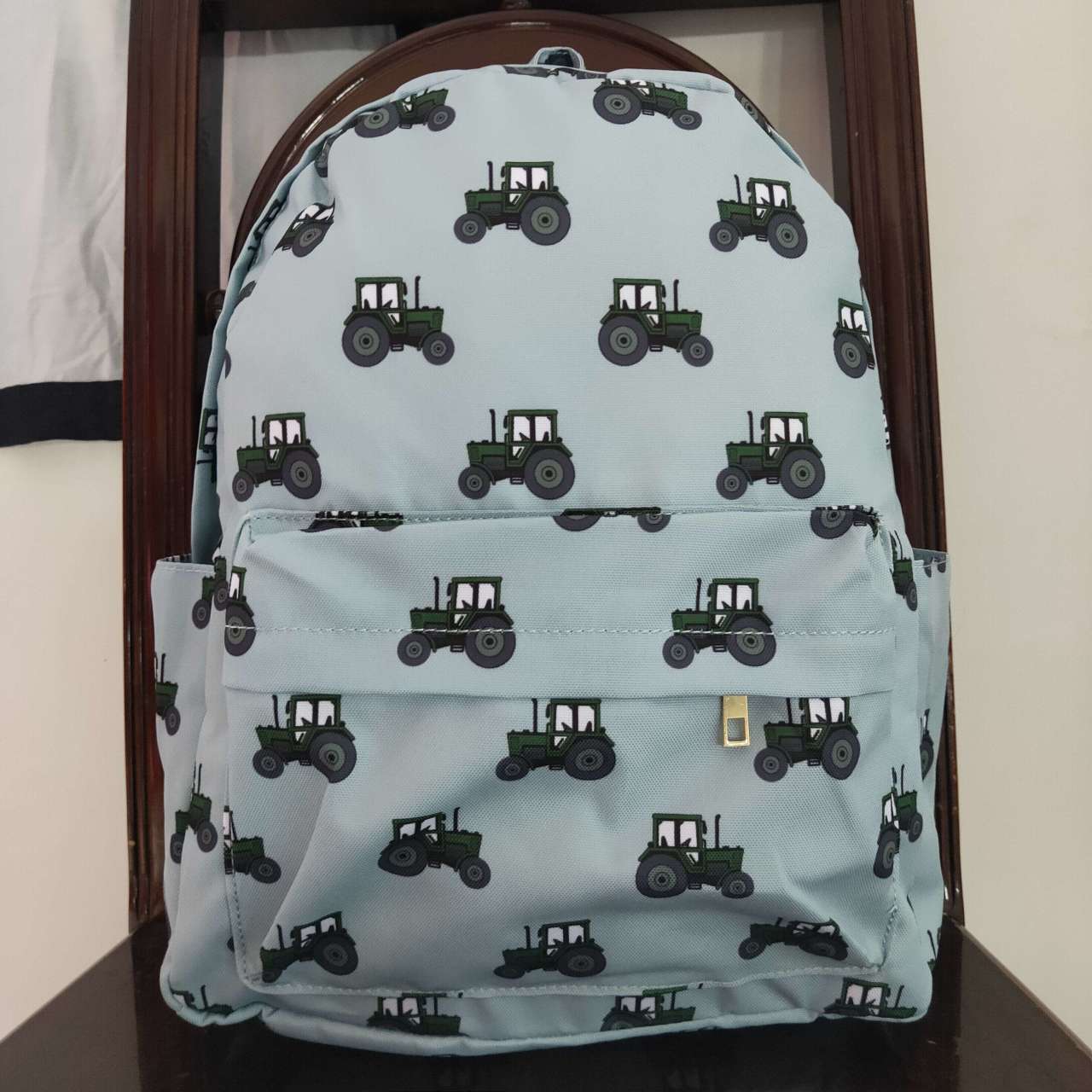 BA0121 RTS 10*13.9*4 inches western tractor backpack cartoon bag  Free shipping order $100+