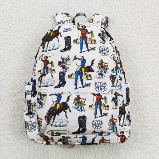 BA0142 RTS 10*13.9*4 inches western horse cowboy backpack bag  Free shipping order $100+
