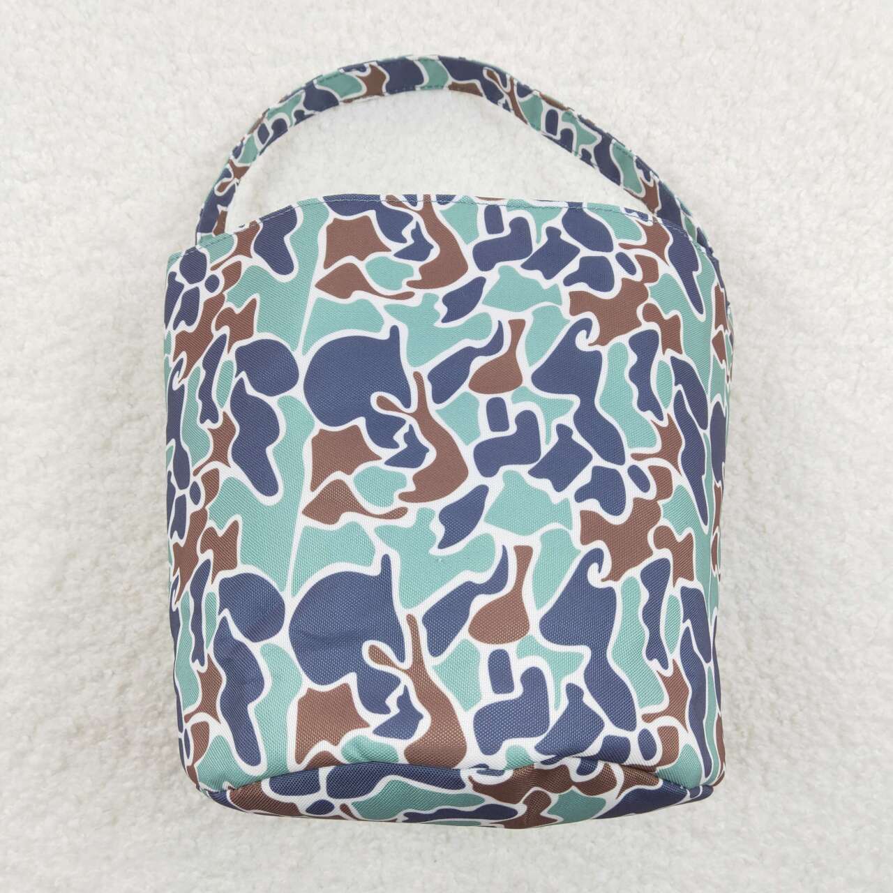 BA0157 camo Easter rabbit canvas bag RTS