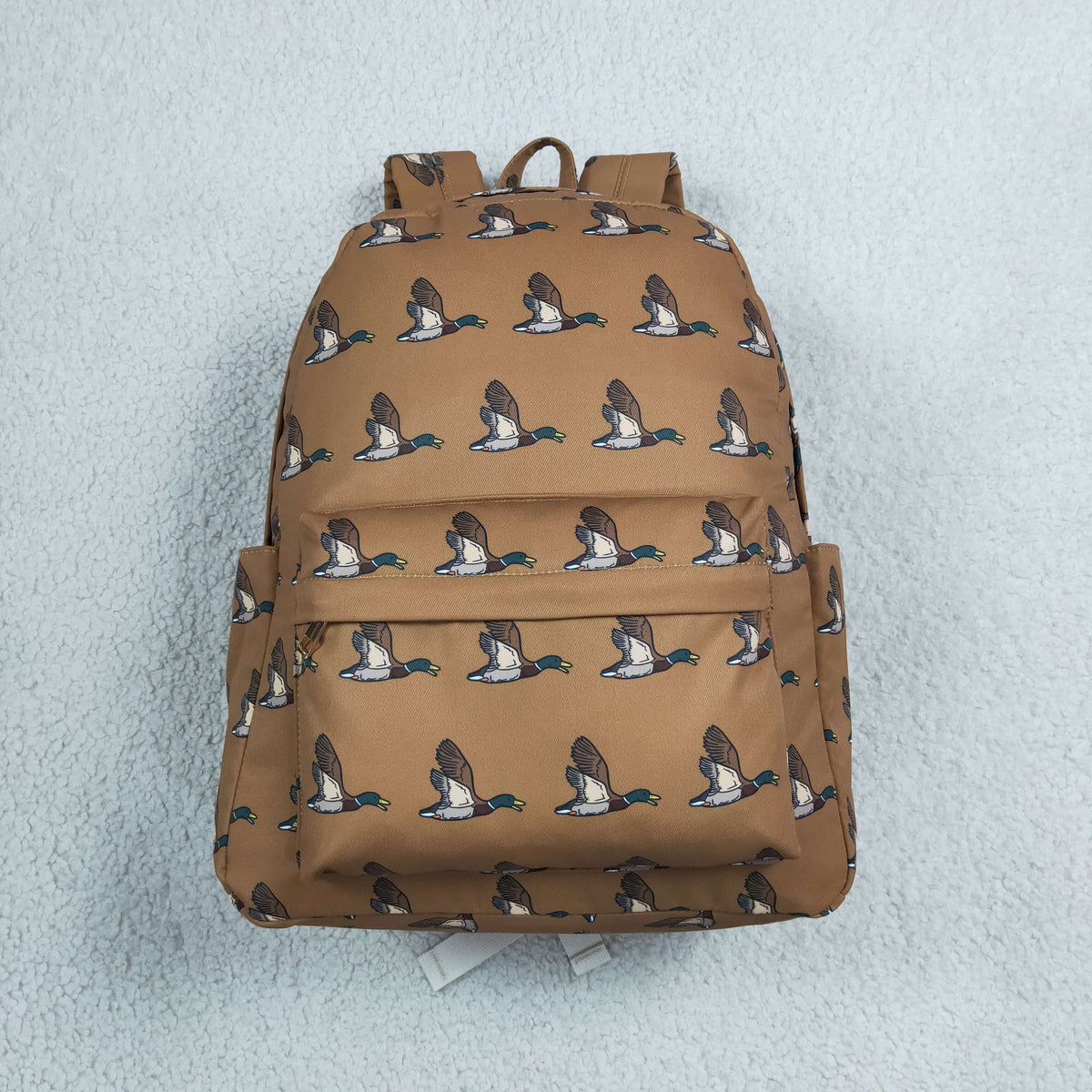 NO MOQ RTS BA0201 Kids Backpack Mallard Duck Print Canvas School Backpack 202609