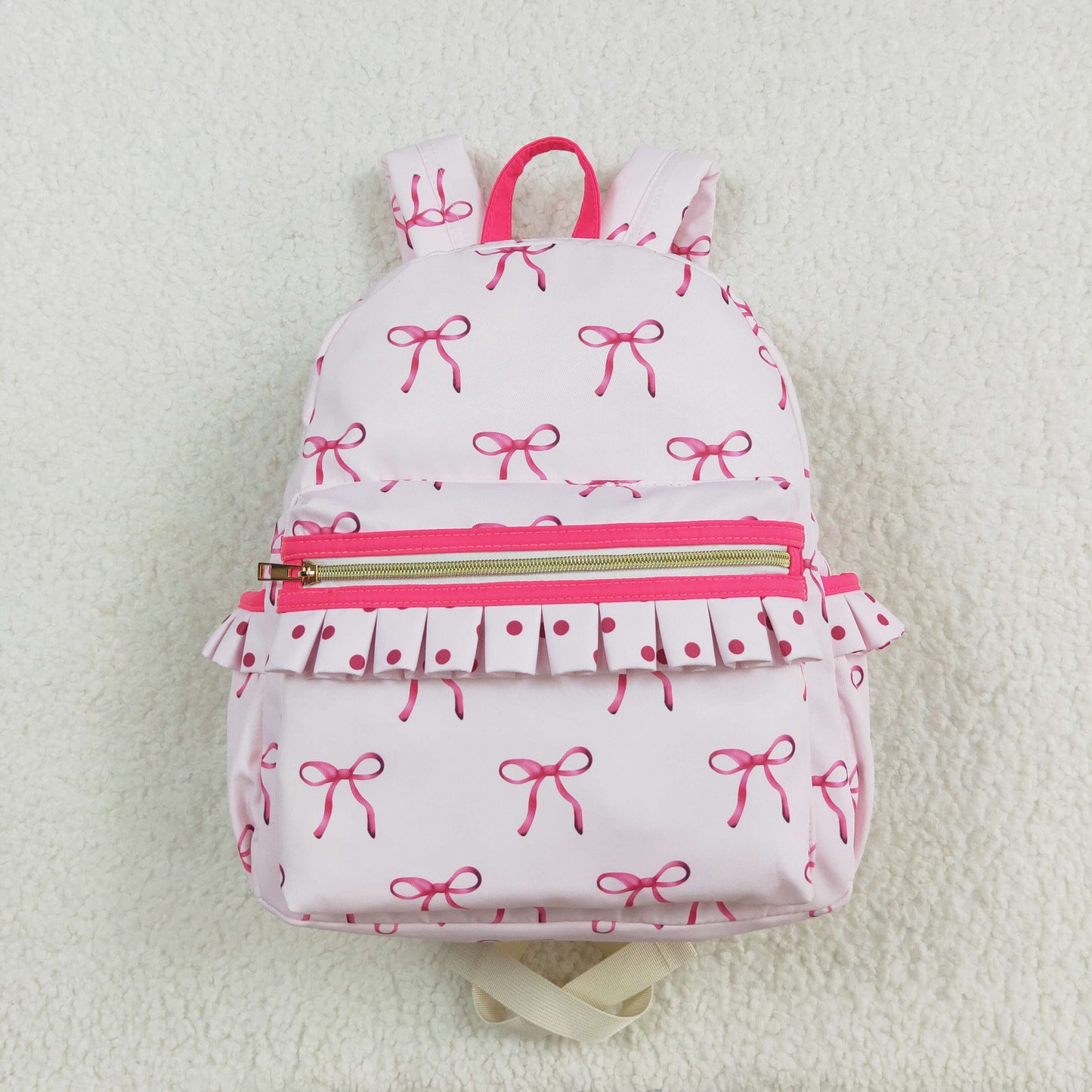 BA0233 western 10*13.9*4inches ruffle bow backpack 202408 RTS( Free shipping order $100+