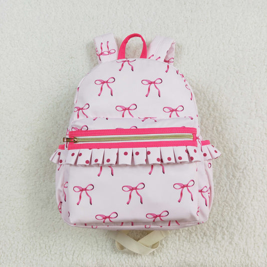BA0233  western 10*13.9*4inches ruffle bow backpack 202408 RTS( Free shipping order $100+