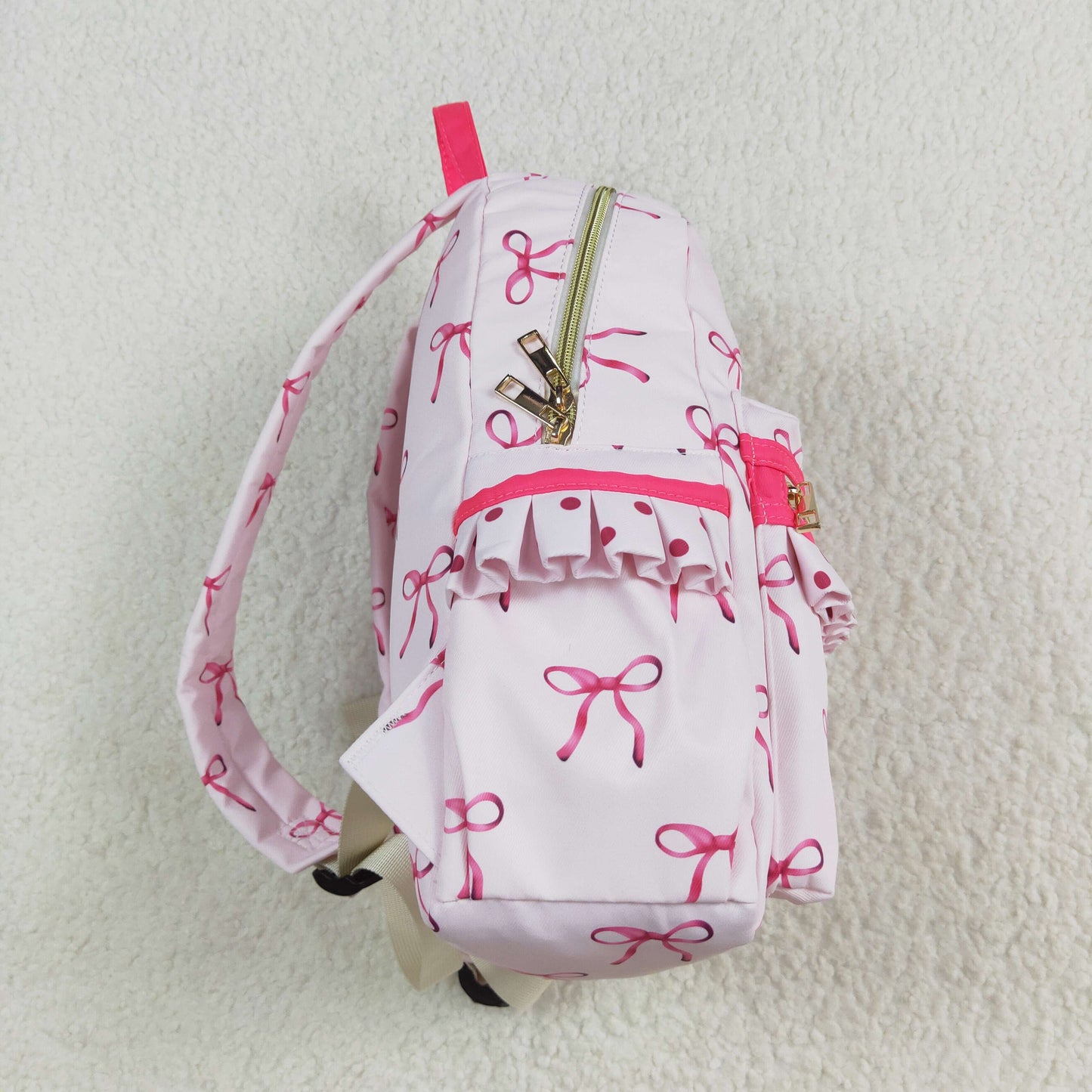 BA0233 western 10*13.9*4inches ruffle bow backpack 202408 RTS( Free shipping order $100+