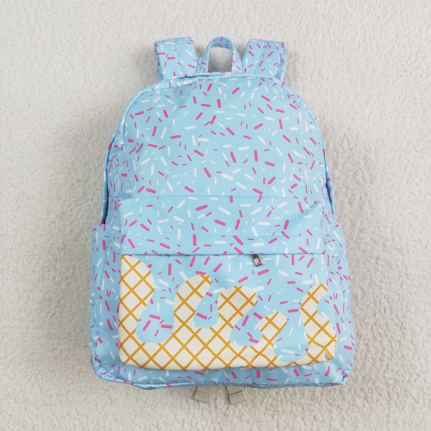 BA0297 team Light blue backpack hold-all bag 18.5*11.2*7.9 inches RTS Free shipping order $100+