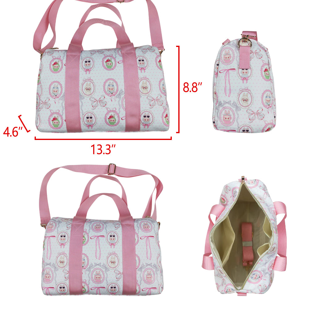 BA0301 Western cartoon mirror handbag hold-all bag4.6*8.8*13.3 inches