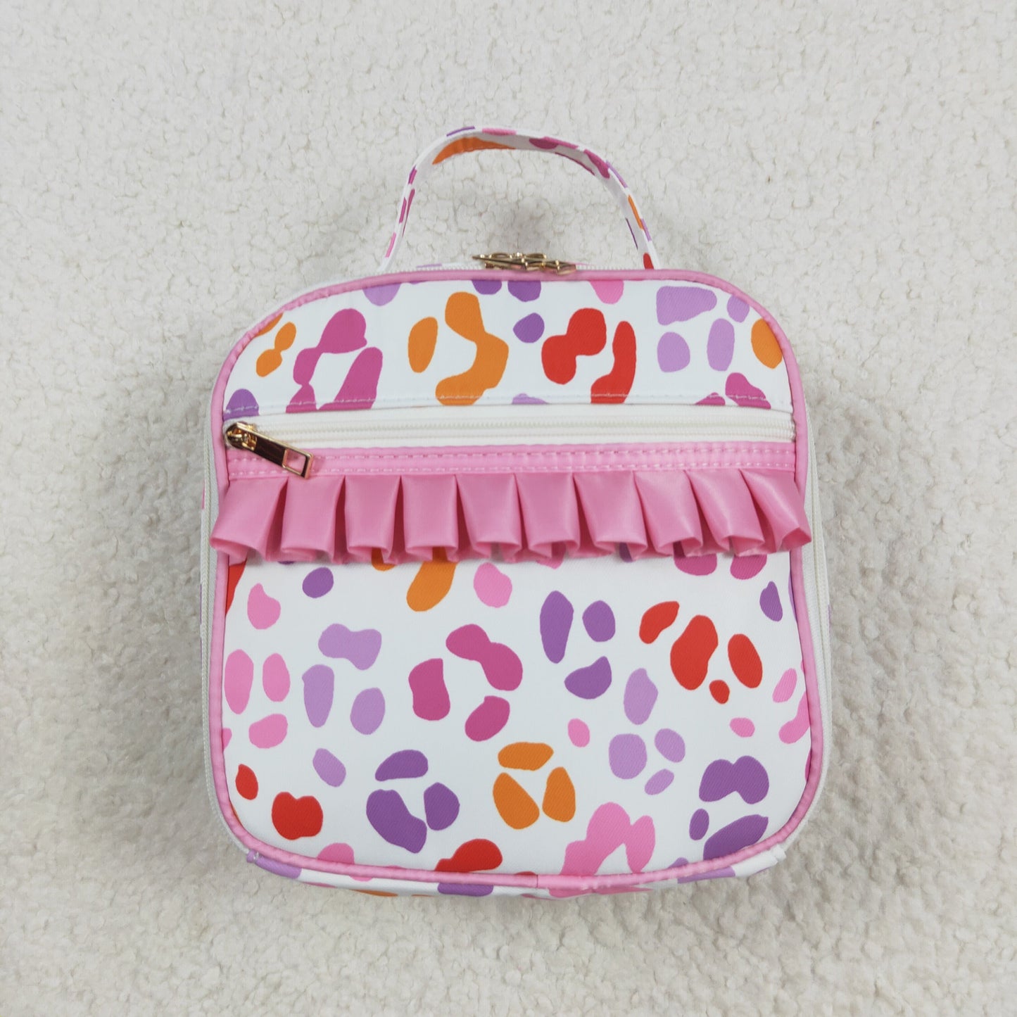 BA0309 LEOPARD RTS sibling western meal box Lunch box bag 3.5*8.5*8.5 inches