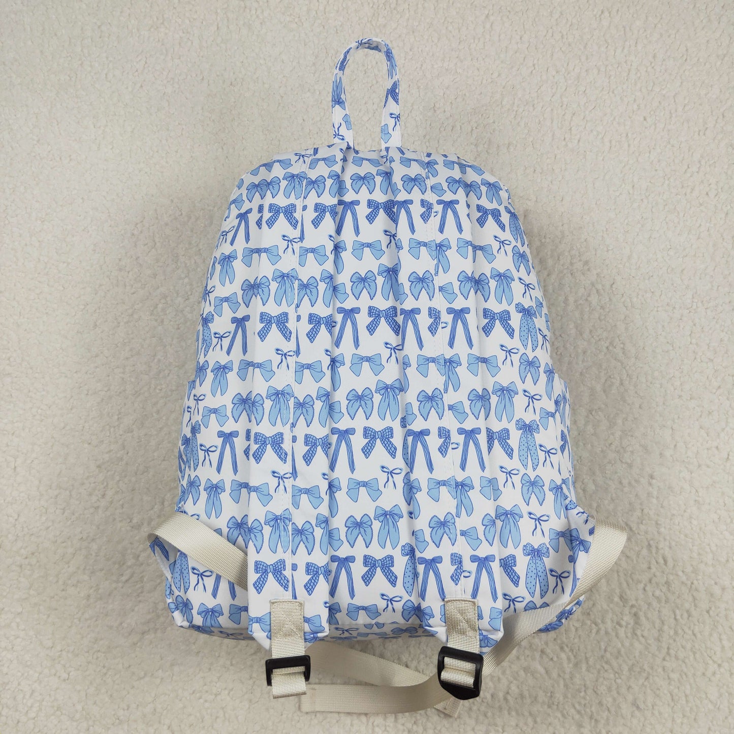 BA0322 bow blue backpack bag 5*17*13.5 inches 202507 RTS