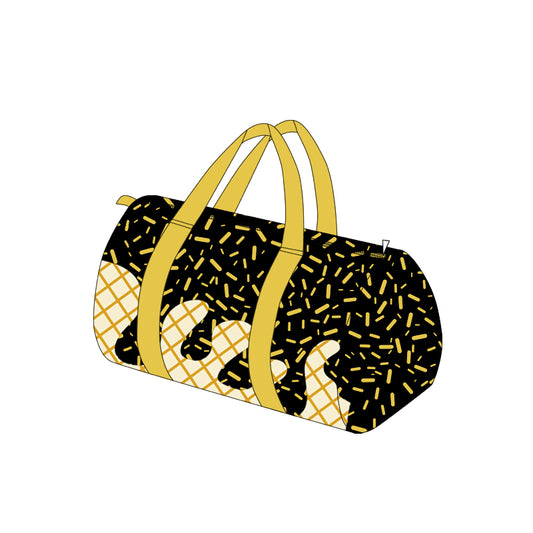 BA0324 black  ice cream handbag hold-all bag 18.5*11.2*7.9 inches 202507 preorders