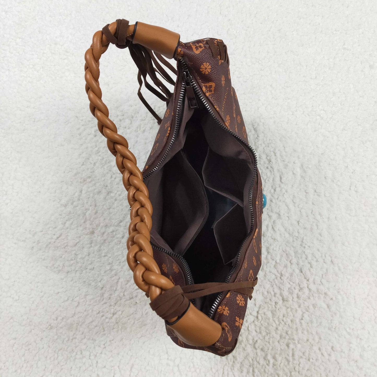 BA0373 Women's Bohemian sling Brown Bag Strap inches leather bag 202508 RTS free shipping over $100