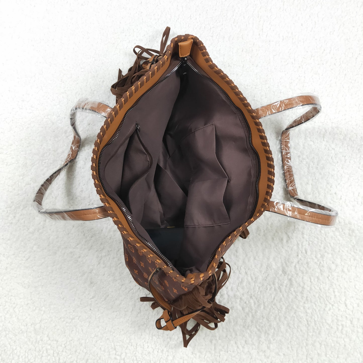 BA0373 Women's Bohemian sling Brown Bag Strap inches leather bag 202508 RTS free shipping over $100