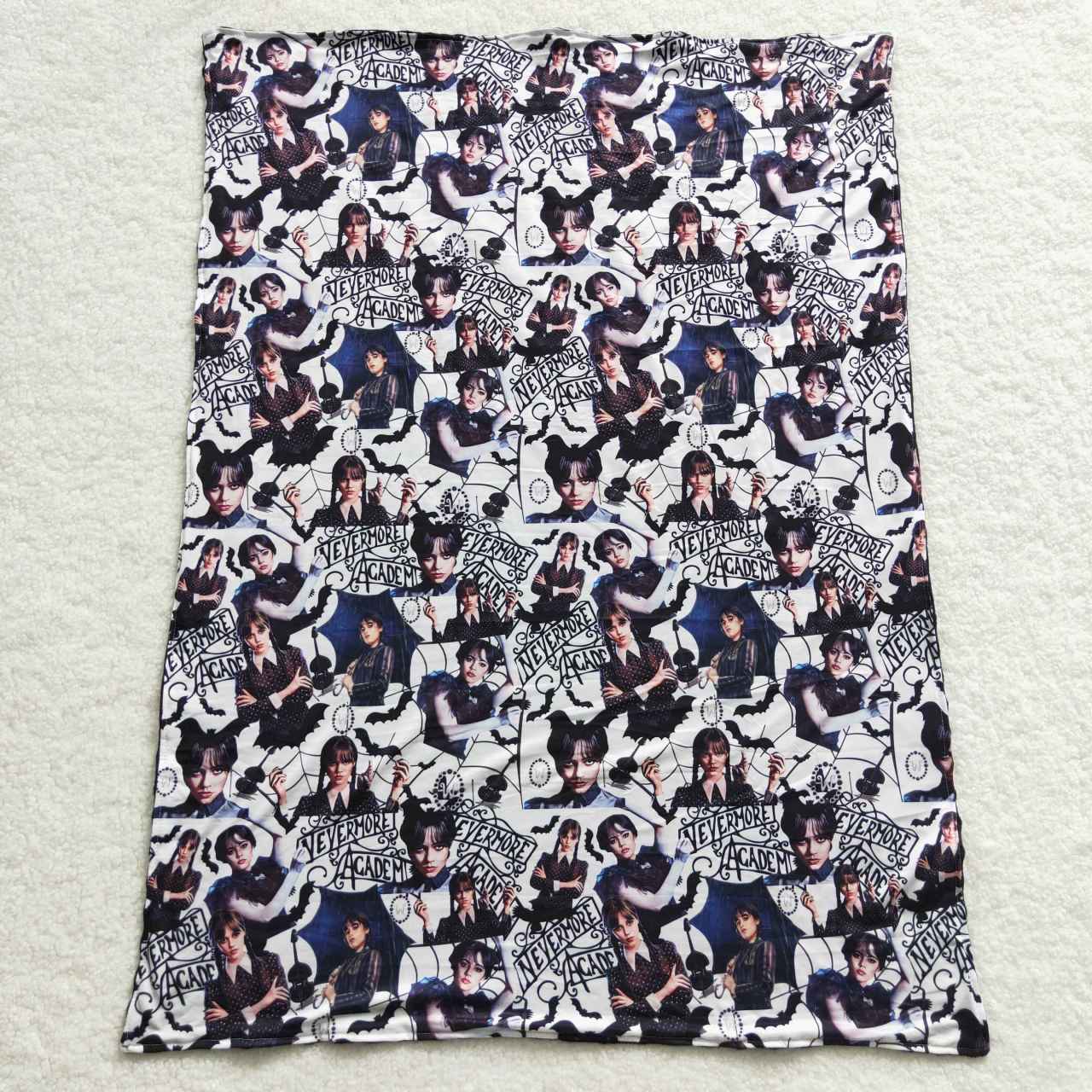 BL0051 western designs 29-43inches cartoon wednesday girl baby blanket 20230605 RTS