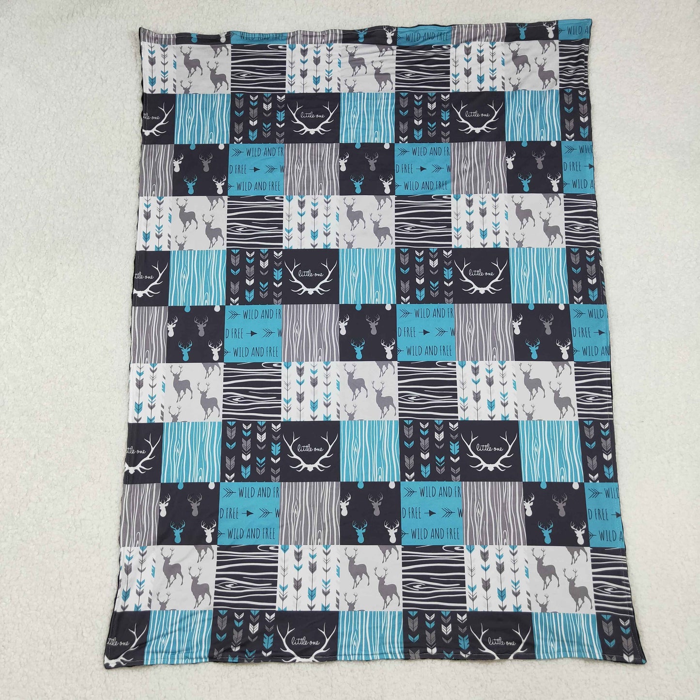 BL0074 RTS little one deer western blanket 202509 RTS