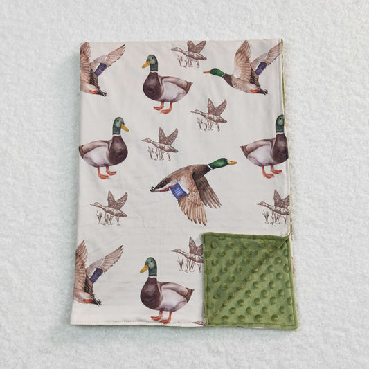BL0081 western  bird duck blanket RTS  Free shipping order $100+