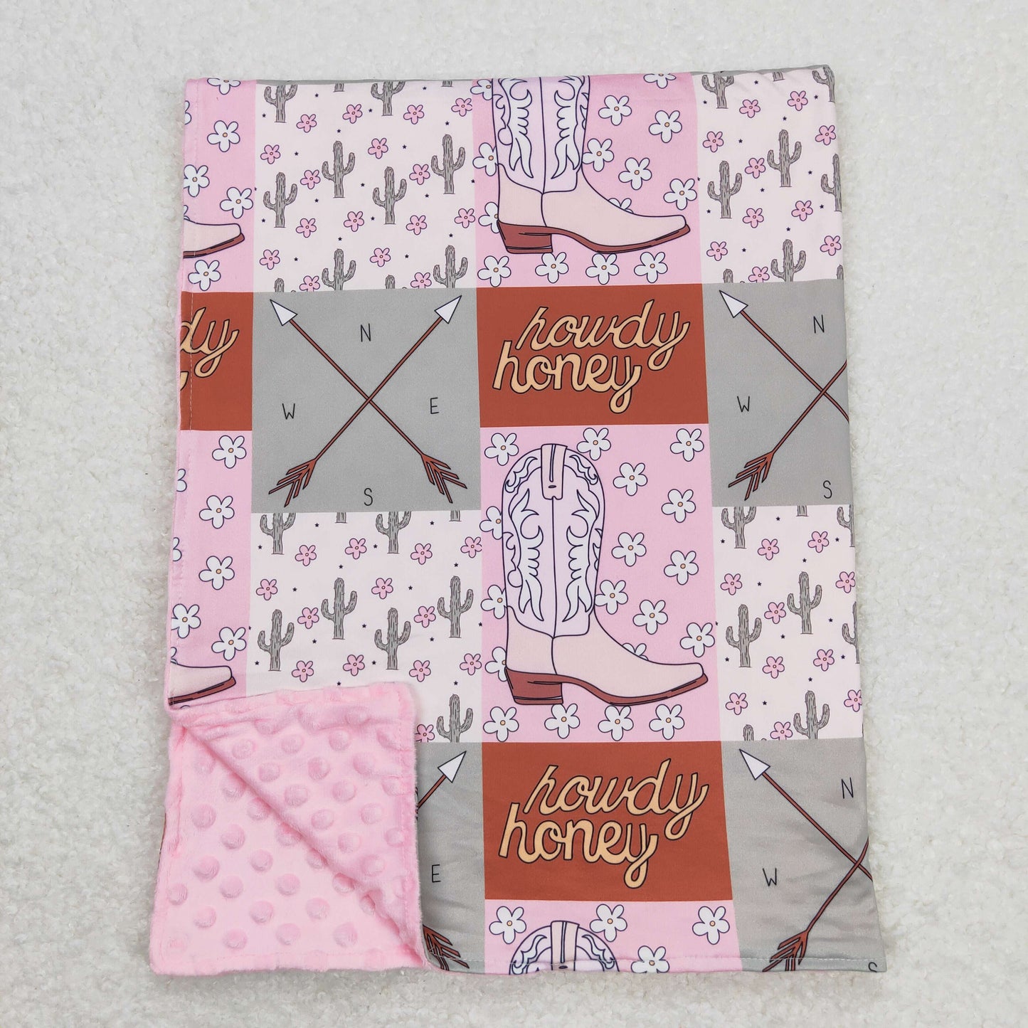 BL0123 boots blanket western RTS Free shipping order $100+