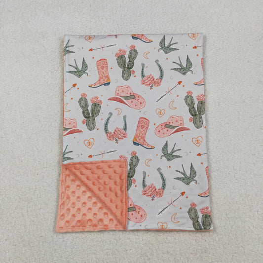 BL0177 RTS flowers boots western blanket 202510  RTS