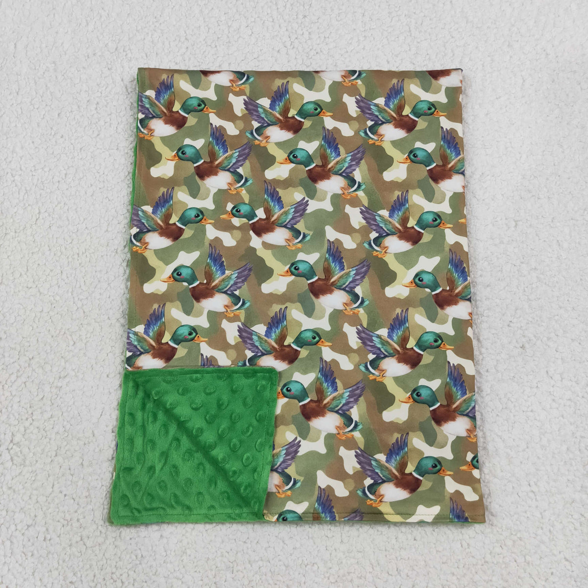 RTS NO MOQ BL0286 western duck GREEN blanket 202609