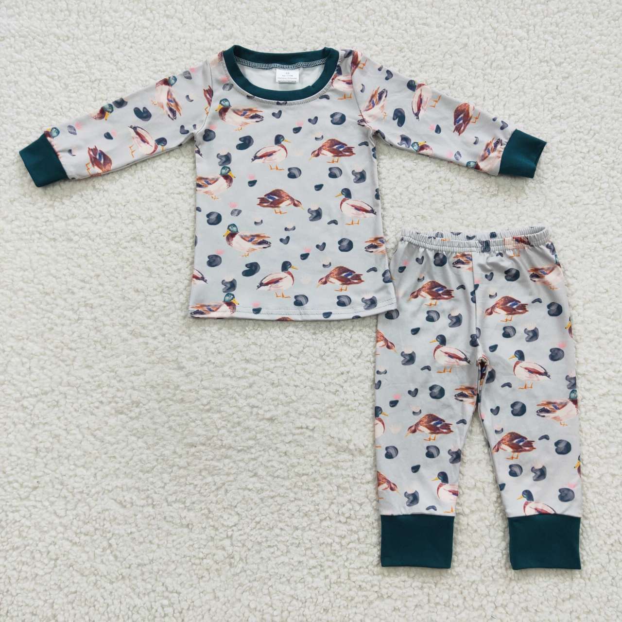promotion BLP0213 duck long sleeve children boys girl outfit pajamas 20230804 RTS